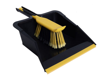 BULLDOZER BDZ8015BY HEAVY DUTY DUSTPAN & BRUSH SET
