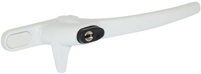 ERA COCKSPUR WINDOW HANDLE WHITE 21mm RH LOCKING WG WHCSWH21RLBW