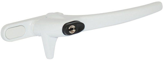 ERA COCKSPUR WINDOW HANDLE WHITE 21mm RH LOCKING WG WHCSWH21RLBW