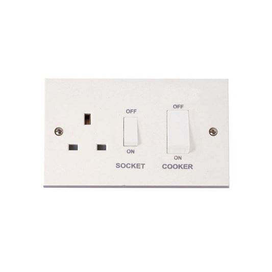 CLICK PRW504 45A COOKER SW CW 13A SOCKET