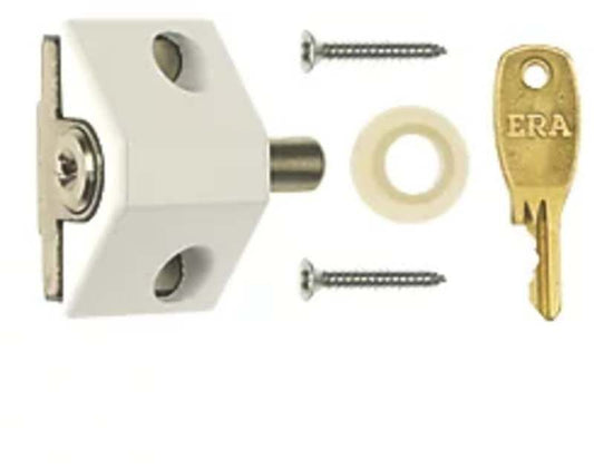 ERA PATIO DOOR SECURITY BOLT WHITE VISI PACK 100-12