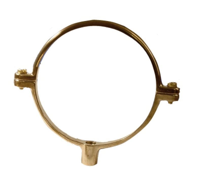 GREENAWAY PIPE FIXINGS PIPE RING SINGLE CAST M10 TAP G12M 35mm BRASS CB3502M