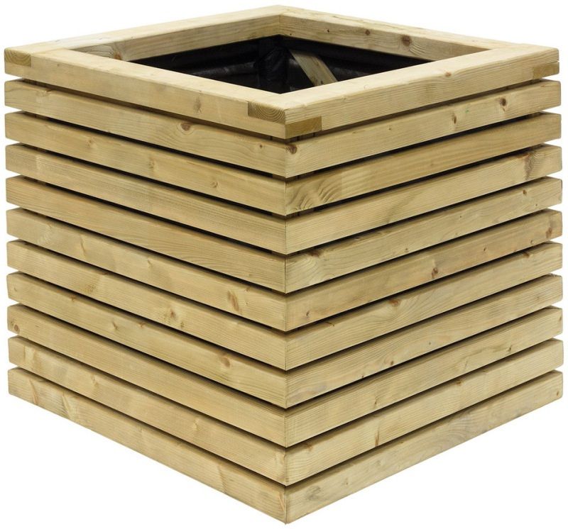 GRANGE CONPLSQ CONTEMPORARY SQUARE PLANTER GREEN