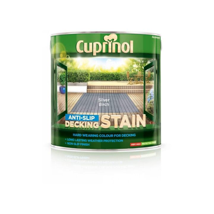 CUPRINOL ANTI-SLIP DECKING STAIN 2.5l SILVER BIRCH 5122406