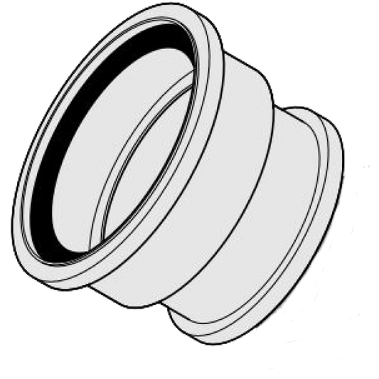 POLYPIPE SUPER CLAY PIPE ADAPTOR TO PVC SOCKET 110mm UG434