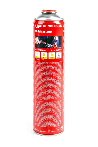 ROTHENBERGER MULTIGAS 300 CYLINDER 600ml 80057