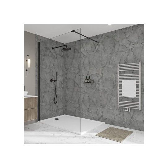 WETWALL ELITE T&G PANEL 9 x 2420 x 600mm MARMO GRIGIO 12822511