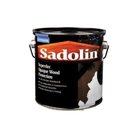 SADOLIN SUPERDEC OPAQUE EXTERIOR SATIN 5l BLACK 5028830