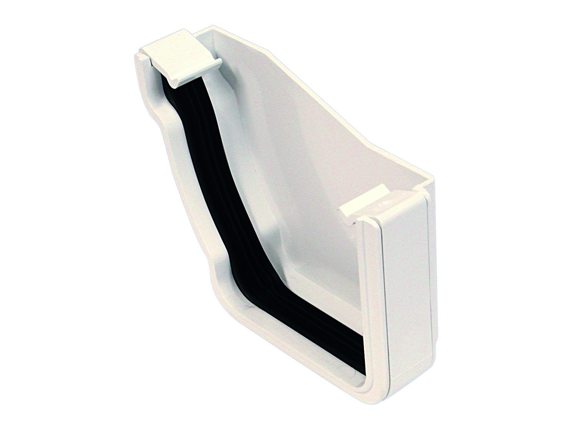 OSMASTORM 8T841 PVCU EXTERNAL EXT STOPEND LH 111mm 8T841W WHITE