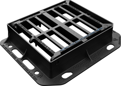 WREKIN (A757) 430 x 370 x 100mm D/IRON A/THEFT GRATE & FRAME D400 TRISTAR RANGE DGH0D4/4337/KT