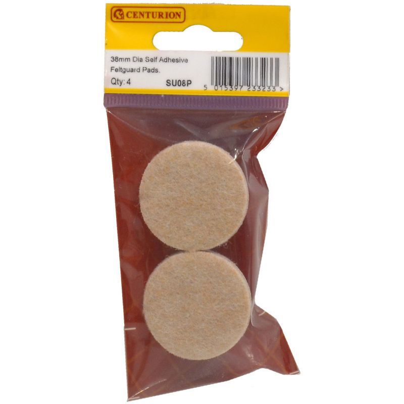 CENTURION SU08P DIAMETER SELF ADHESIVE FELTGUARD PADS 38mm