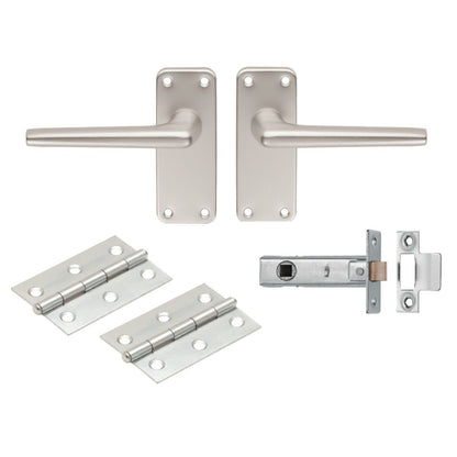 CARLISLE BRASS ALUMINIUM LEVER LATCH INTERNAL PACK SAA22/INTB