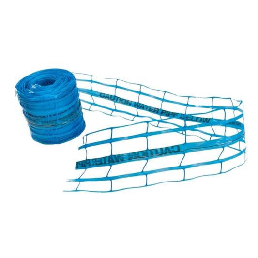 ULTRATAPE 200mm x 100m DETECTABLE WARNING TAPE CAUTION WATER PIPE BELOW (BLUE) 0026200100CWHG