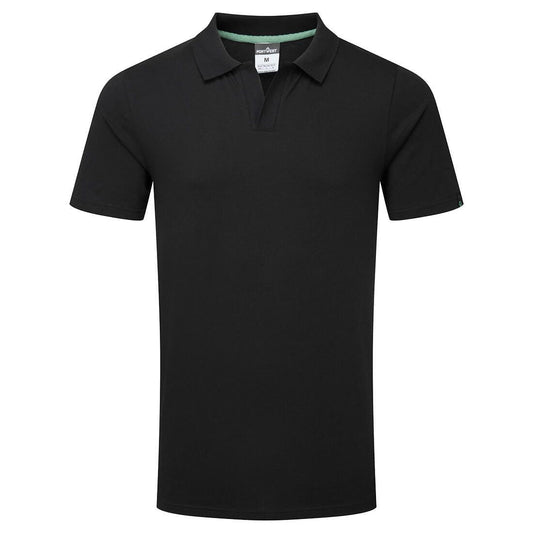 Organic Cotton Recyclable Polo Shirt, L, R, Black