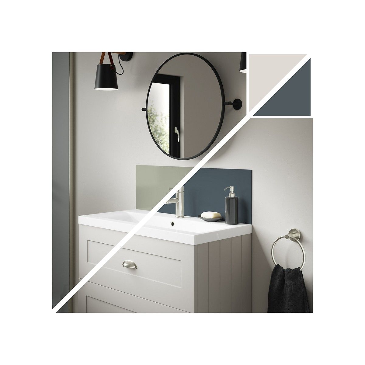 WETWALL ALLOY UPSTAND 4 x 250 x 800mm MALIBU GREY/STORM BLUE SWA-MGSB-800X250X4