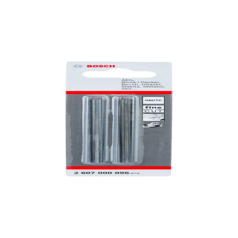 BOSCH 2607000096 PACK OF 2 TUNGSTEN CARBIDE PLANER BLADES 82mm