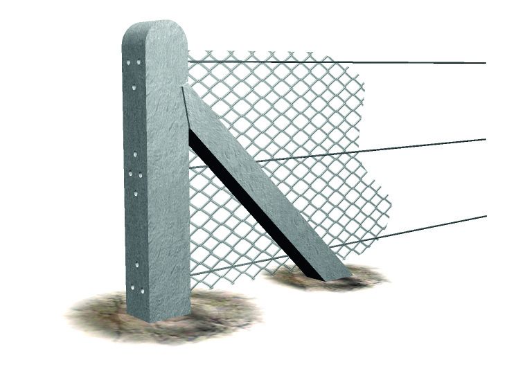 SUPREME CONCRETE STRAINING POST 1.45m END END CHK145E