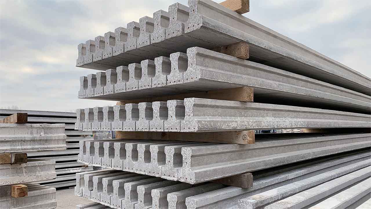 110mm x 150mm Prestressed Concrete Floor T Beam 4200mm