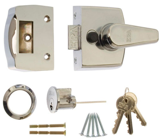 ERA NARROW STYLE REPLACEMENT NIGHTLATCH 40mm POLISHED CHROME VISI PACK 1430-37-2
