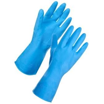BLUE HOUSEHOLD GLOVES JLRG