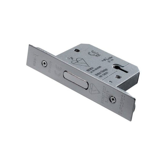 PVD BRASS 64mm EASI T 5 LEVER DEADLOCK BS3621 LDB5525PVD/BP