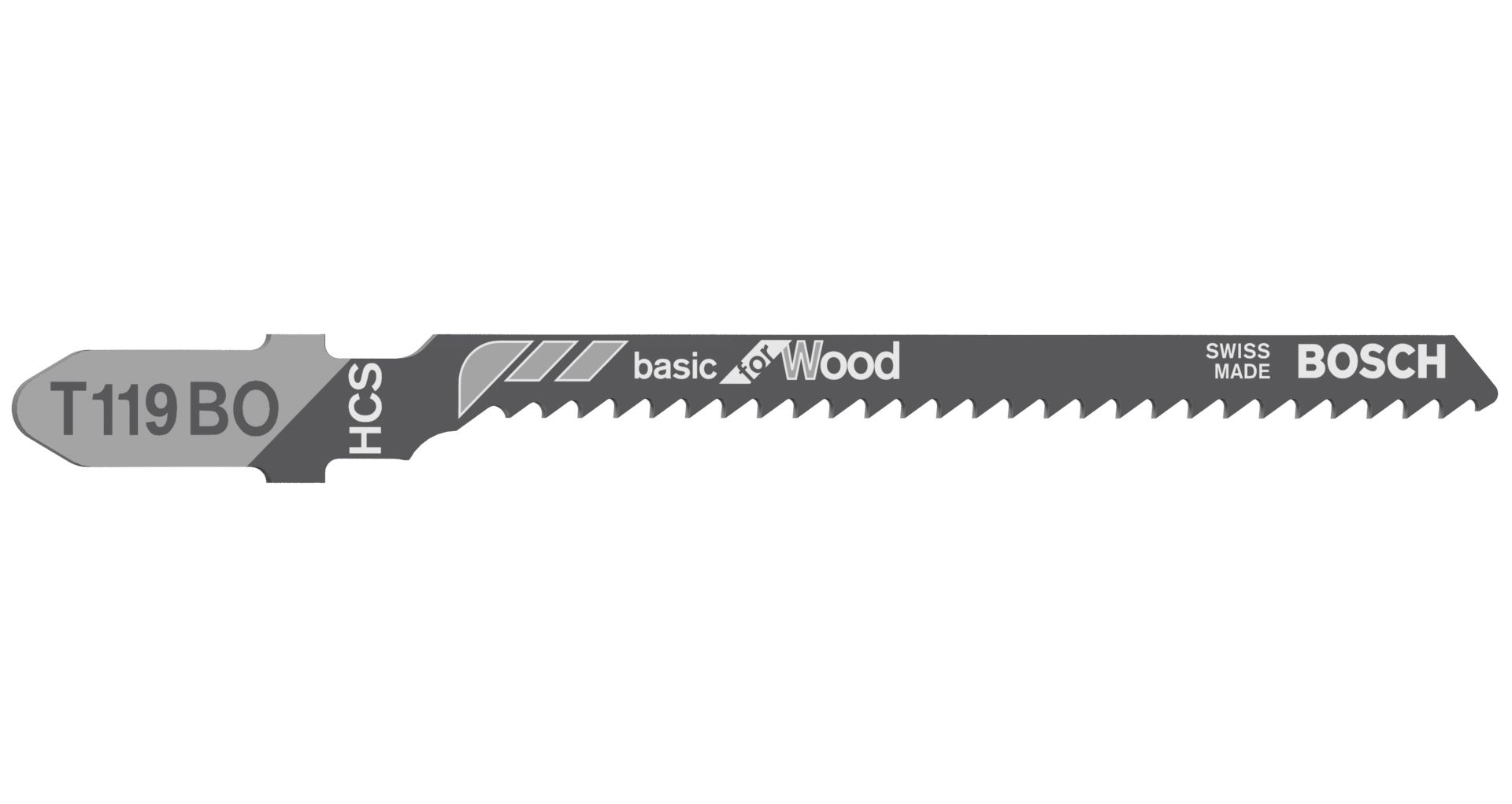 BOSCH 2608630310 PACK OF 5 T119BO BASIC WOOD JIGSAW BLADES 2-15mm