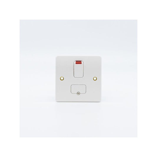 WEW DOUBLE POLE SWITCHED CONNECTION UNIT 13a NEON / WHITE K1060WHI