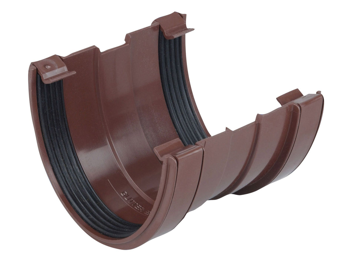 OSMADEEPLINE 9T909 PVCU GUTTER UNION 113mm 9T909N BROWN