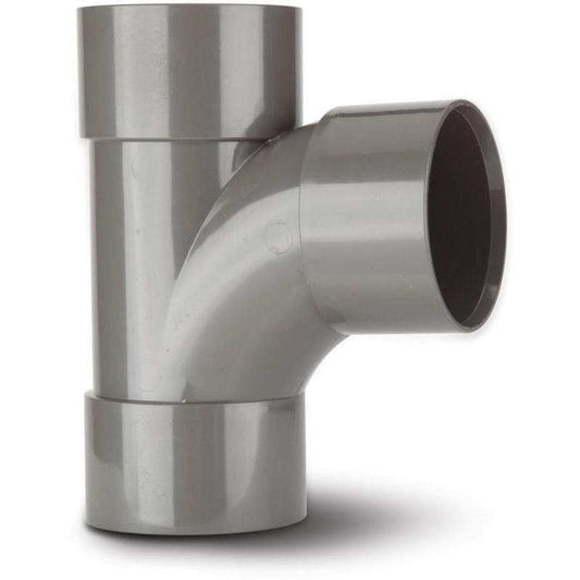POLYPIPE ABS SWEPT TEE 40mm x 92.5deg WS22 WS22G GREY