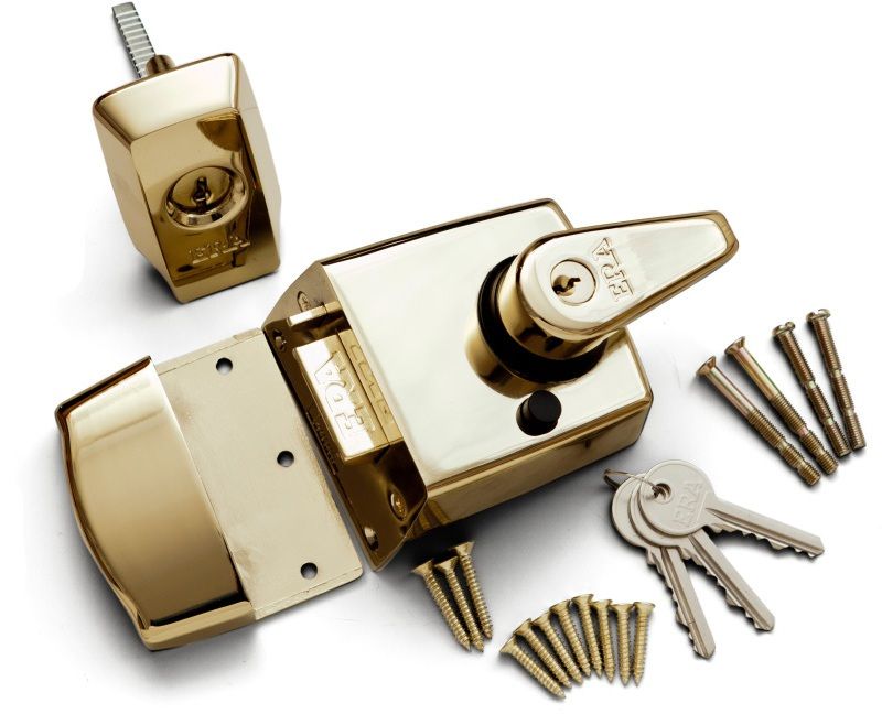 ERA BS STANDARD HIGH SECURITY NIGHTLATCH 60mm BRASS VISI PACK 1930-32