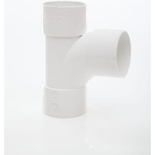 POLYPIPE MUPVC SWEPT TEE 50mm x 92.5deg MU316 MU316SG SOLVENT GREY