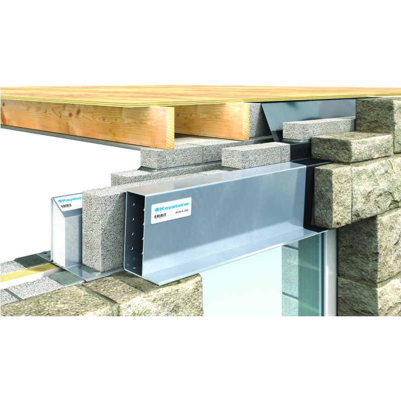 KEYSTONE STEEL BOX LINTEL BOX/K-200 1200 x 150mm HIGH KBX212