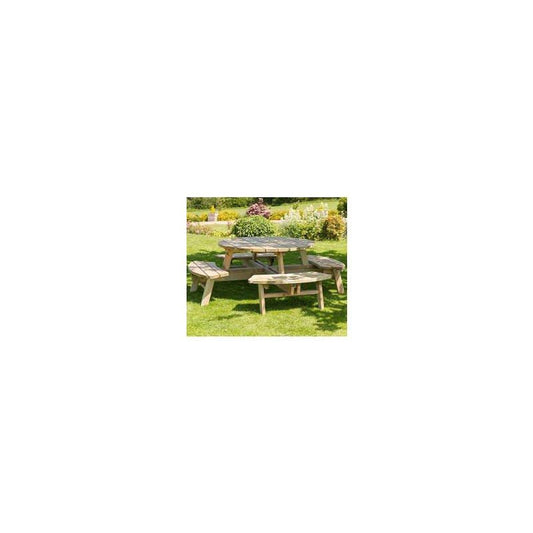 ZEST ROSE ROUND PICNIC TABLE 00006