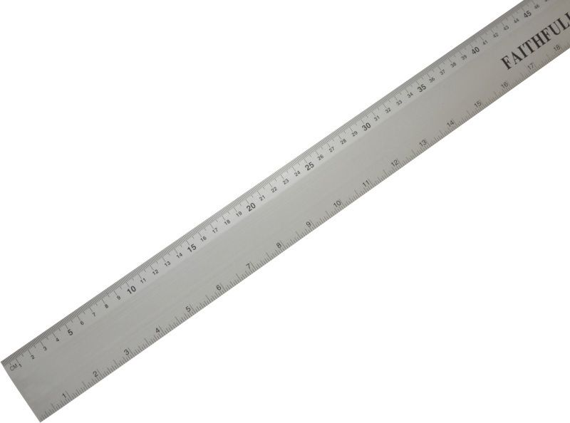 FAITHFULL FAIRULE1000 ALUMINIUM FLAT RULE 1m