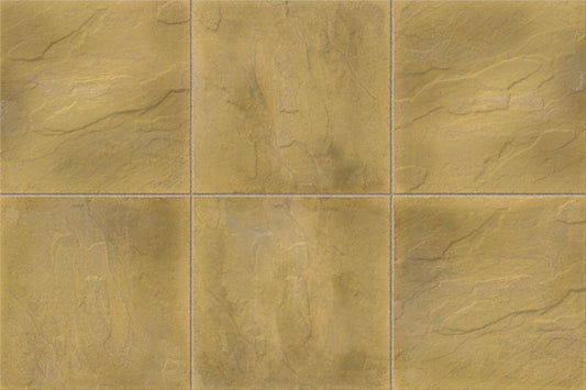 MARSHALLS PENDLE RIVEN UTILITY PAVING 450 x 450 x 32mm BUFF FL5651000