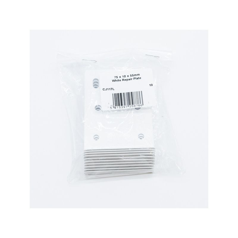 CENTURION CJ117L WHITE HINGE REPAIR PLATE