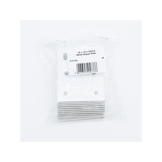 CENTURION CJ117L WHITE HINGE REPAIR PLATE