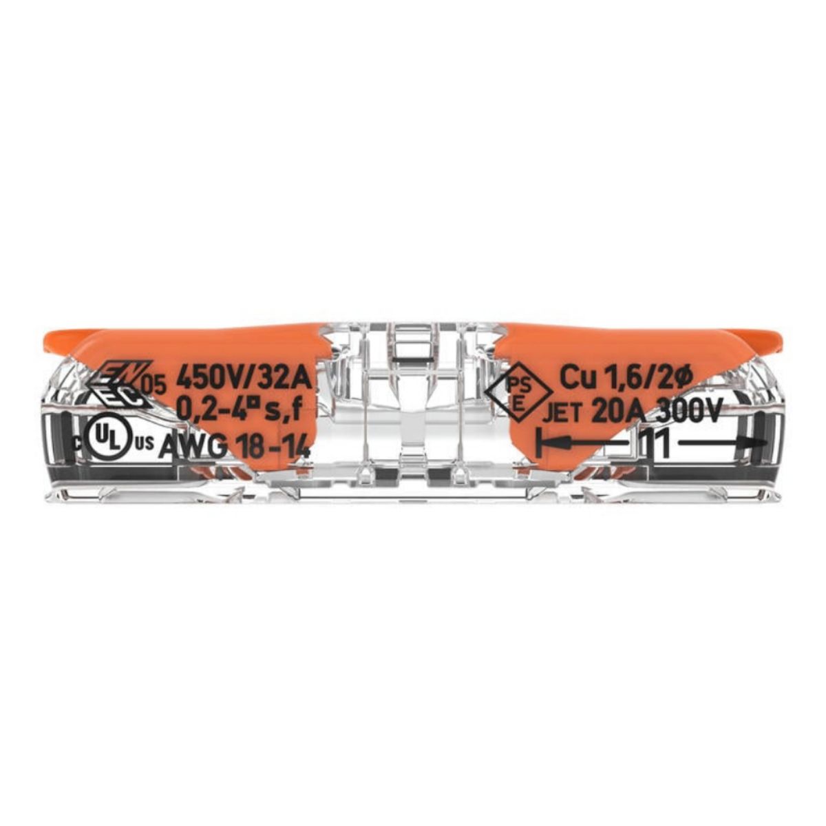 WAGO 221-2411 INLINE COMPACT CONNECTOR (PACK 60)