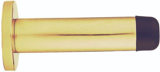 BRASS DOOR STOP CYLINDER WITH ROSE AA21/BP