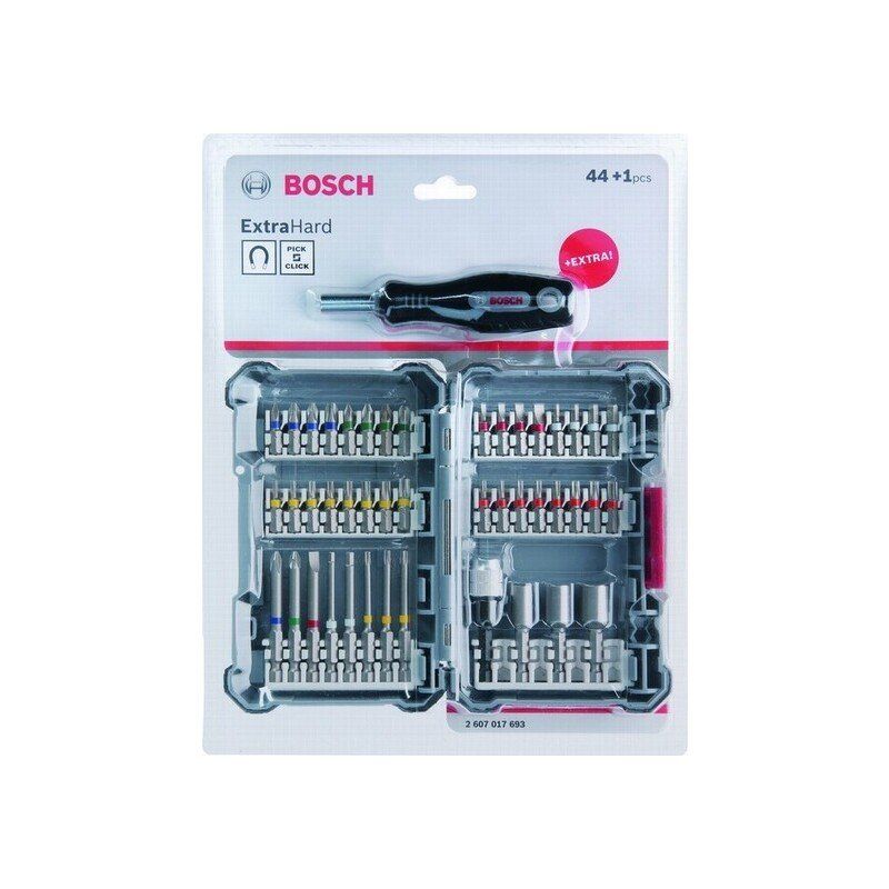 Bosch 2607017693 44 Piece Screwdriver Bit Set + Handle