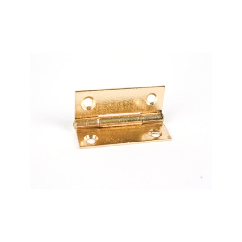 ELECTRO BRASSED LIGHT STEEL BUTT HINGES PAIR 1838 75mm 1838 3.0EB