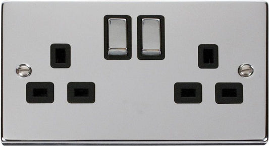 CLICK VPCH536BK 2G 13A SWITCHED SOCKET POL CHR