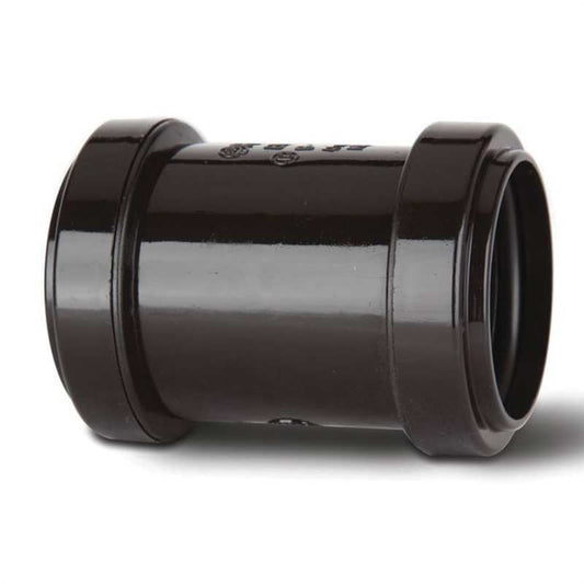 POLYPIPE PUSHFIT STRAIGHT COUPLING 40mm WP26 WP26B BLACK