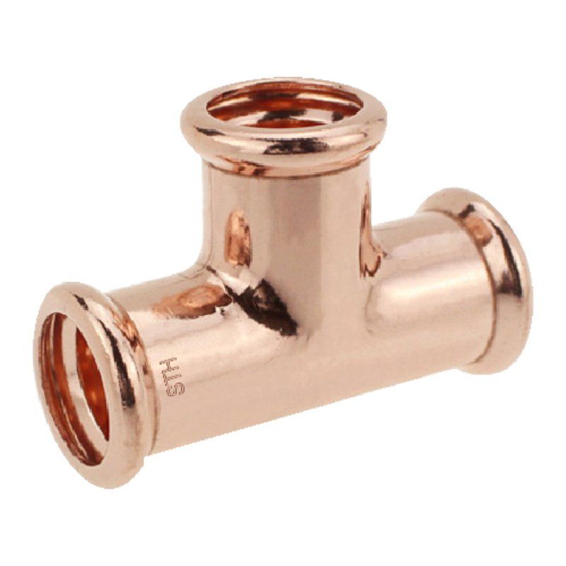 FLOWFLEX COPPER PRESS EQUAL TEE 22mm 6130M.22B