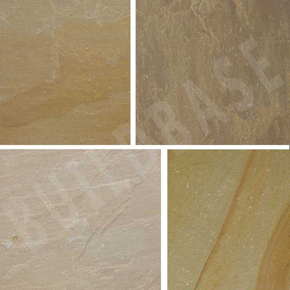 BRADSTONE NATURAL SANDSTONE SETTS 100 x 100 x 30-45mm AUTUMN GREEN 67335
