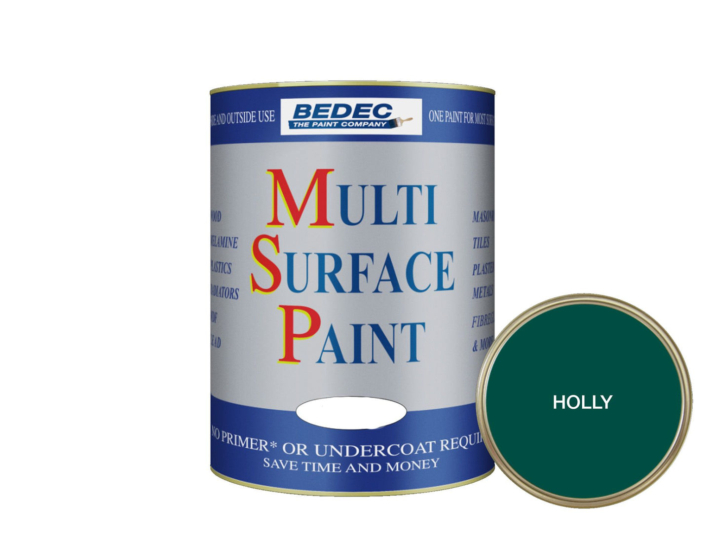 BEDEC SOFT GLOSS MULTI SURFACE PAINT 750ml HOLLY BEDE2KA1184/29