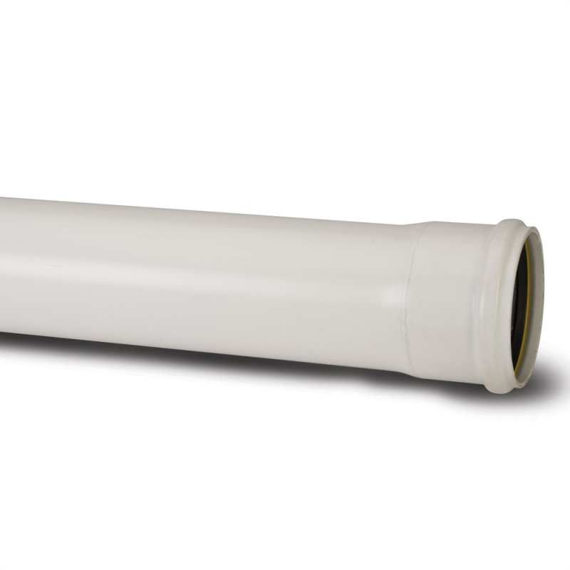 POLYPIPE SOIL PIPE S/S 110mm x 4m SP440 SP440W WHITE
