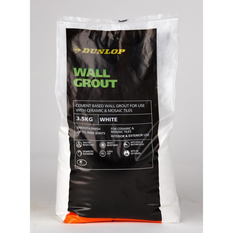 DUNLOP WALL GROUT 3.5kg WHITE 18825