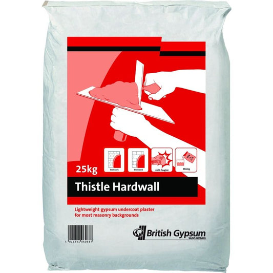 BRITISH GYPSUM HARDWALL PLASTER BAG 25kg 06110/3