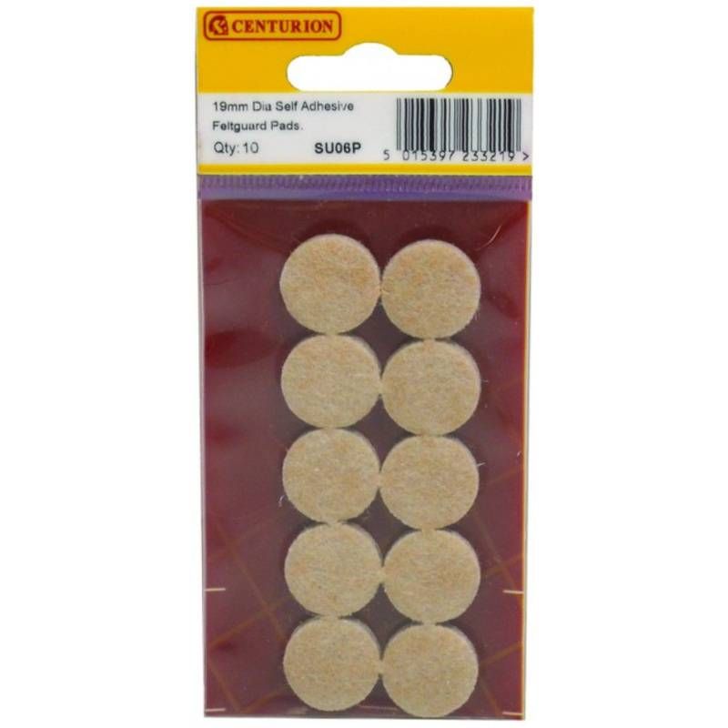 CENTURION SU06P DIAMETER SELF ADHESIVE FELTGUARD PADS 19mm
